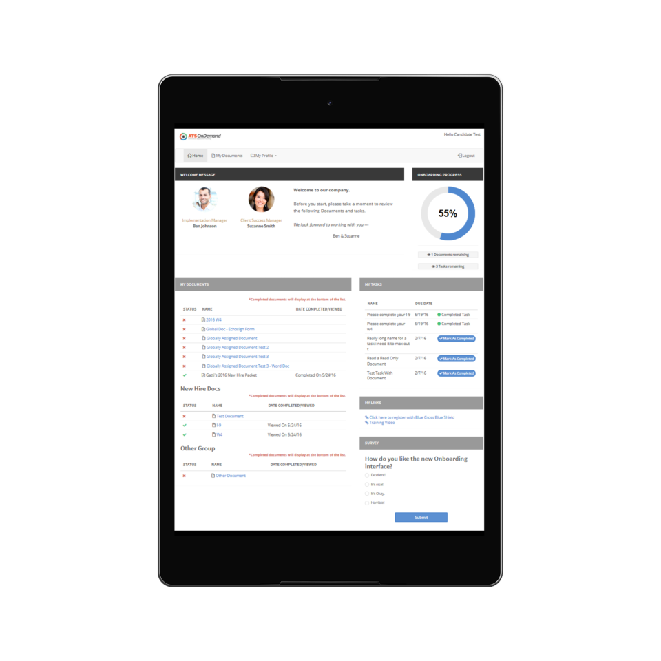 screenshot of ATS OnDemand